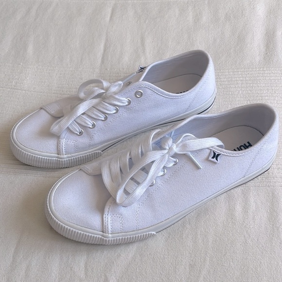 𝅺hurley Ceta Lace Up Casual White Sneakers Size 9.5M - Picture 2 of 7